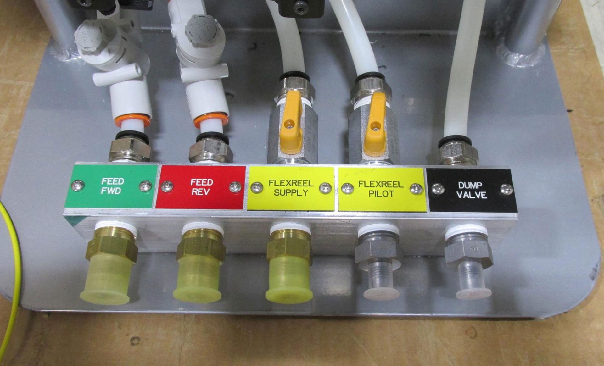 A bunch of pipes and valves are connected to each other