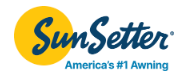 The sunsetter logo is america 's # 1 awning company.