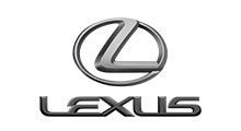 Lexus logo: Silver stylized 
