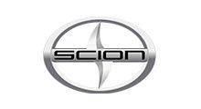 Scion logo: Silver circular emblem with 