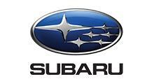 Subaru logo: Blue oval with silver stars and the word 