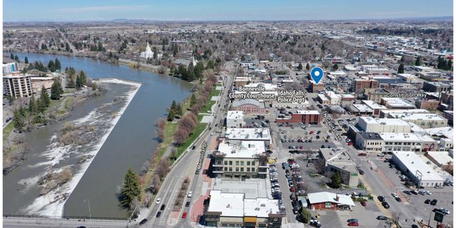An Aerial Image of Idaho Falls, Idaho with the Falls Stock Image - Image of  named, electric: 175857683