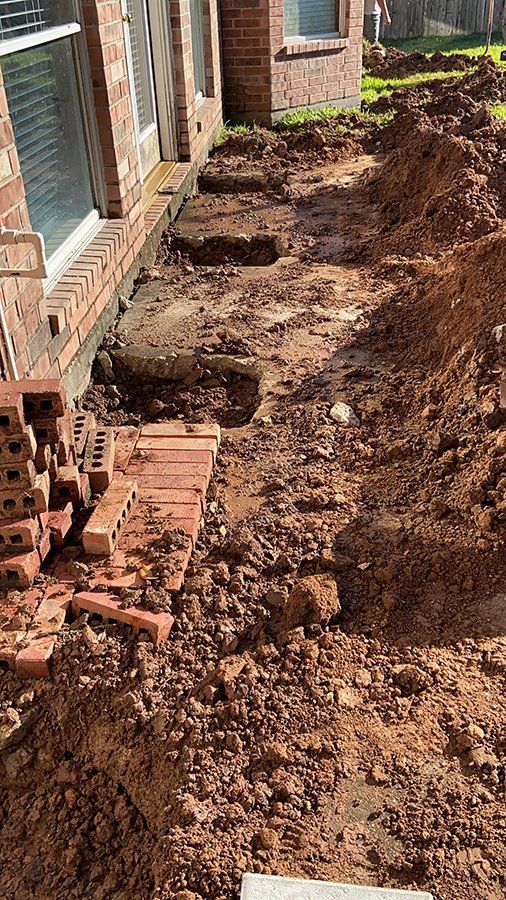 Digging for foundation repair