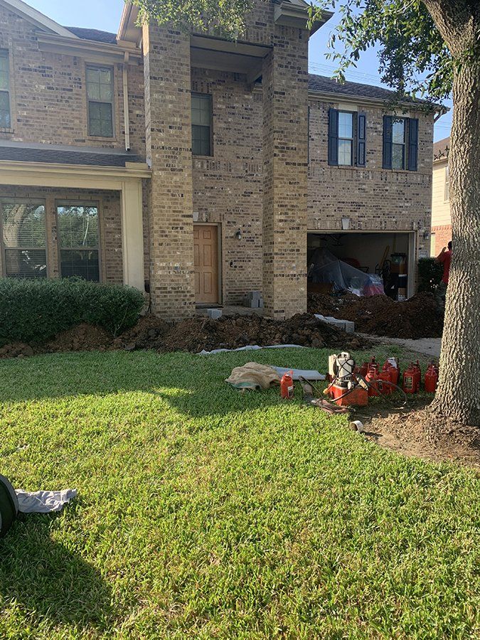 Digging for foundation repair