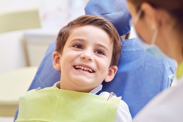 Young boy at Dentist