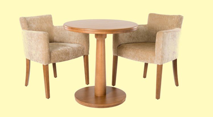 Round table and chairs