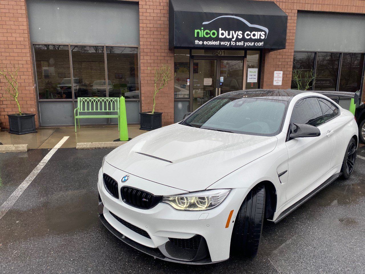 BMW White Car