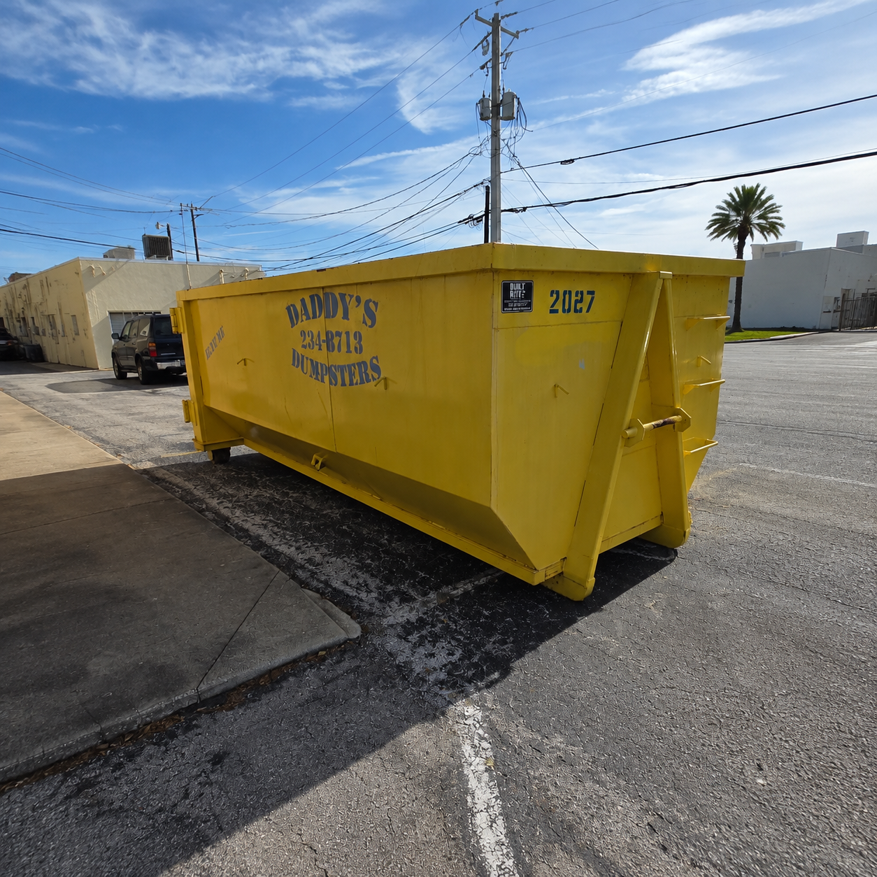 Roll-off dumpster rental for a construction project in Southwest Florida
