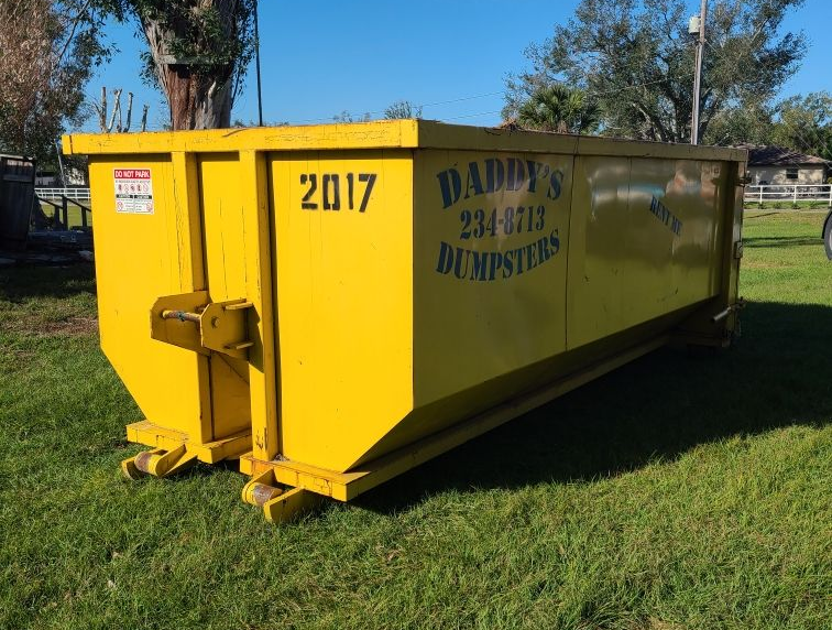 Residential dumpster rental in Port Charlotte Florida yard cleanup