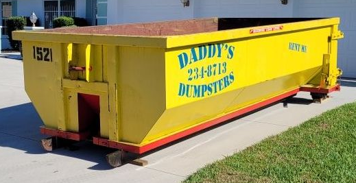 Daddy's Dumpsters commercial dumpster rental in Southwest Florida, 10, 15, 20, and 30 yard dumpsters for local businesses