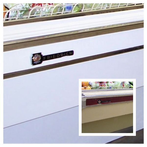 White refrigeration unit with 