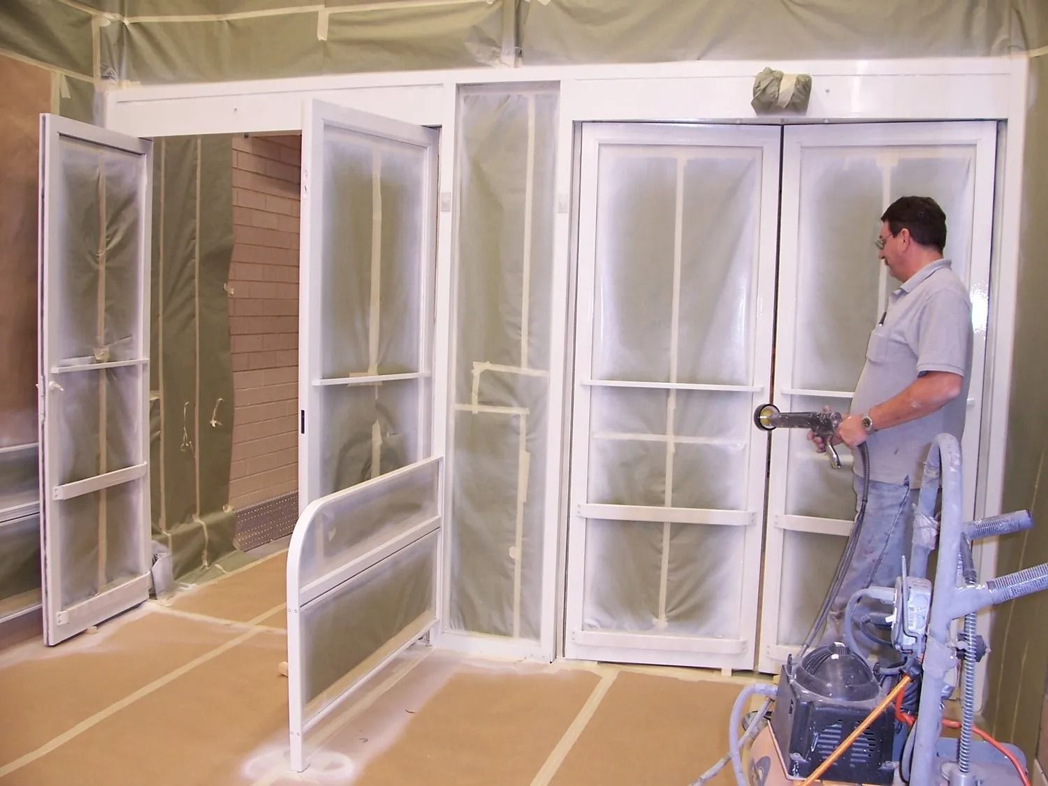 exterior electrostatic painting