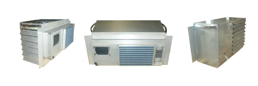 Three different types of boxes are sitting next to each other on a white background.