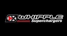 The whipple superchargers logo is on a black background.