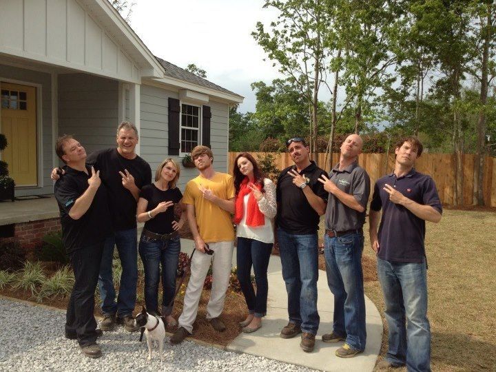 hgtv house with staff