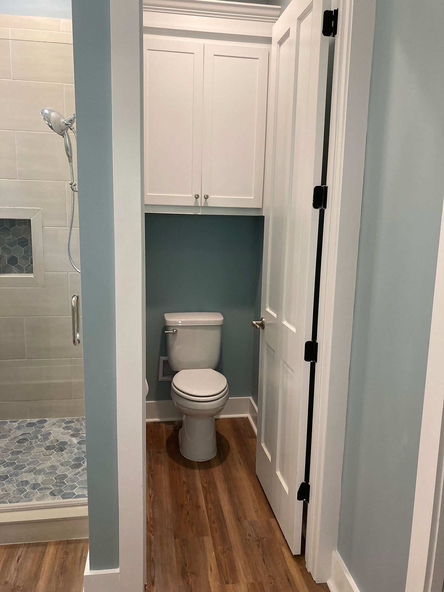 Light Blue Gray Toilet