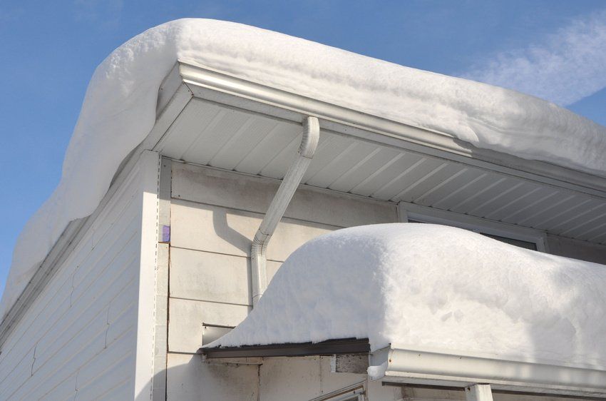 thick snow on roof