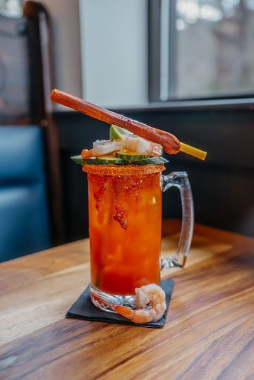 Mexican beverage with cucumber