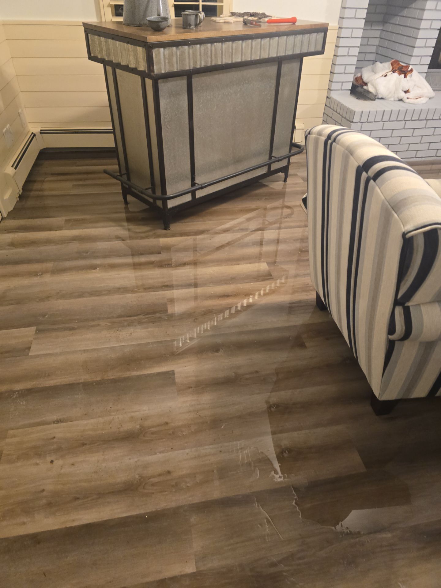 Flood inside a living room