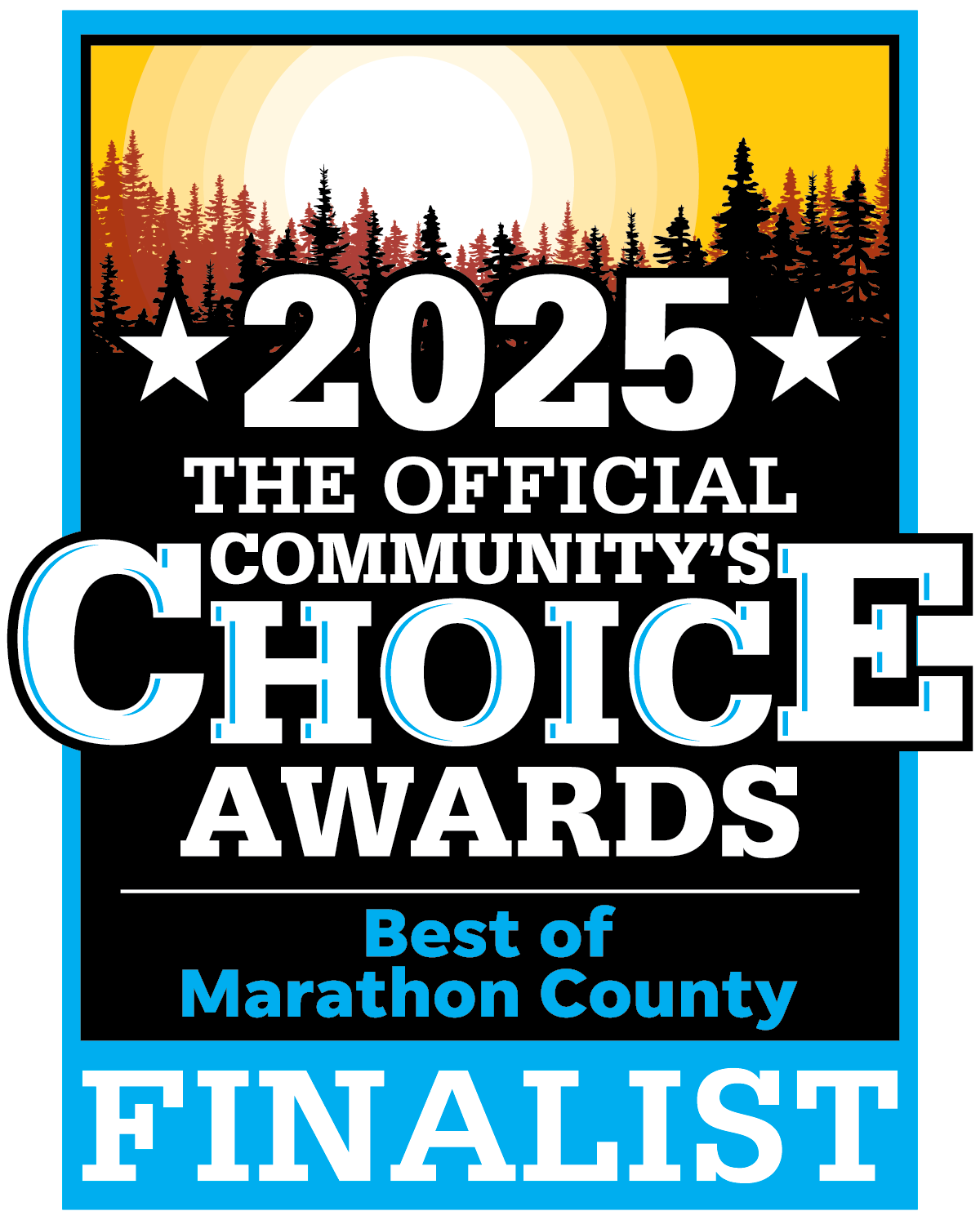 2025 Community Choice Awards finalist badge.