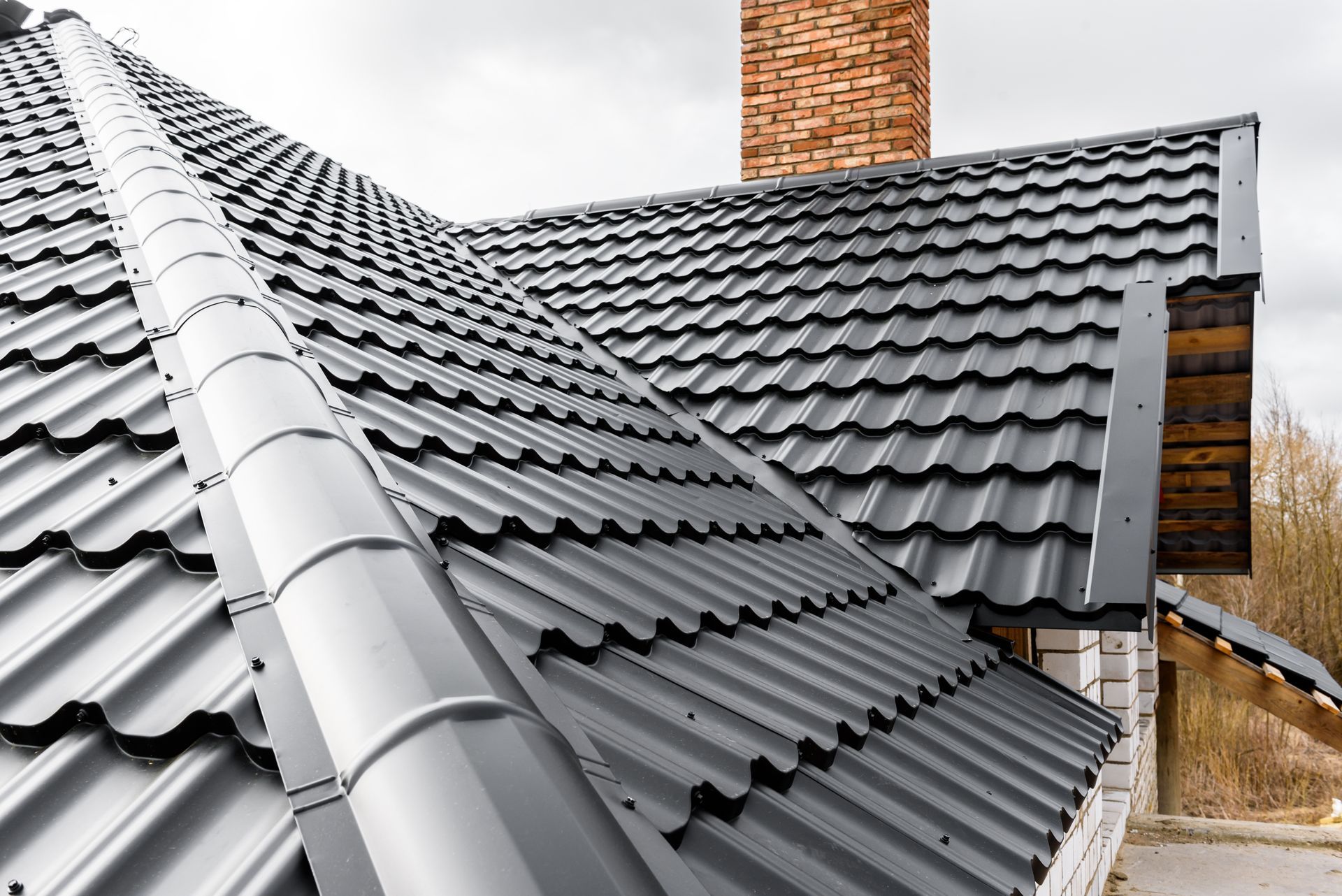 house with a beautiful roofing