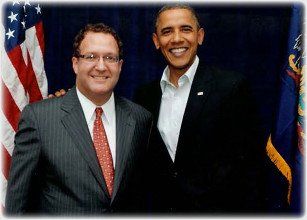 Attorney David B. Winkler with Barack obama