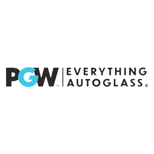 PGW Everything Auto Glass logo with black, blue, and white text
