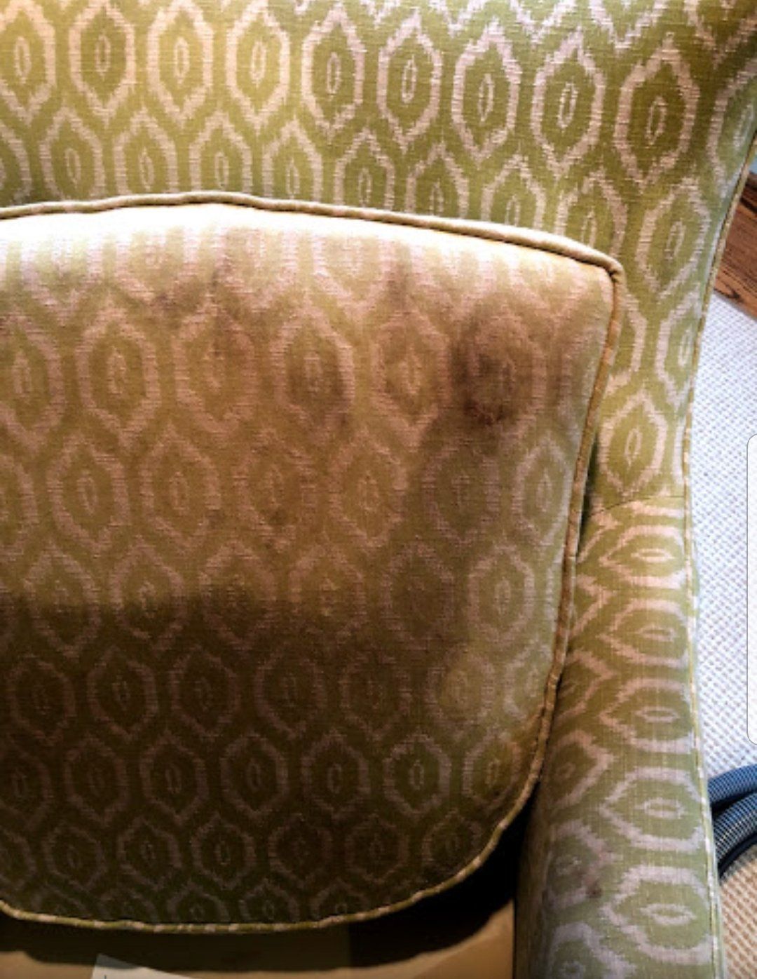 Upholstery cleaning before pic