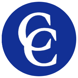 White "CC" logo within a blue circle.