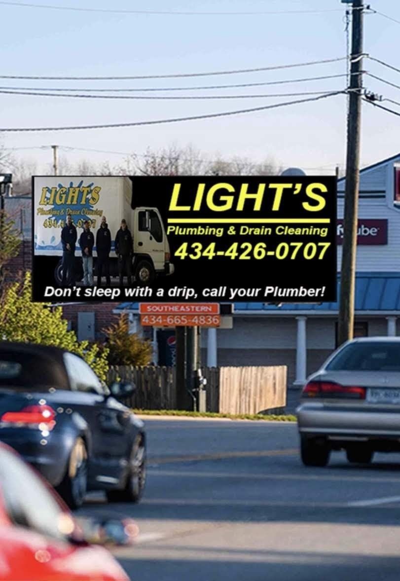 Lights Plumbing & Drain Cleaning LLC signage