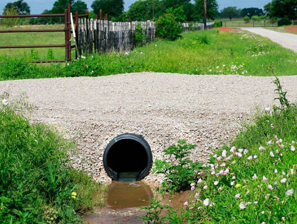 French drain pipe