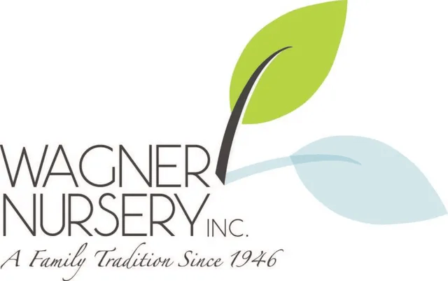 Wagner Nursery Inc. logo with green and pale blue leaves and the slogan “A Family Tradition Since 1946”