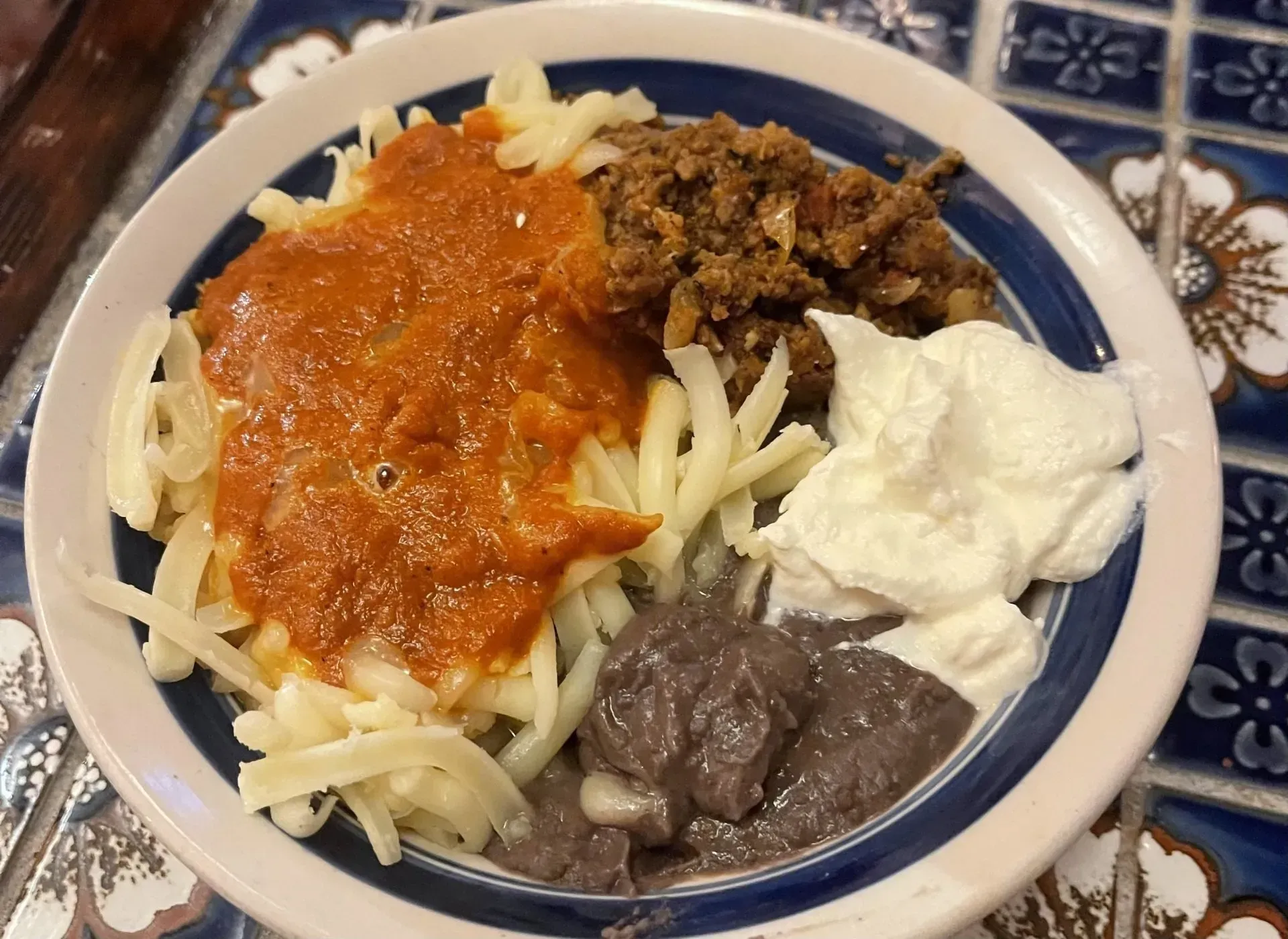 Delicious mexican food