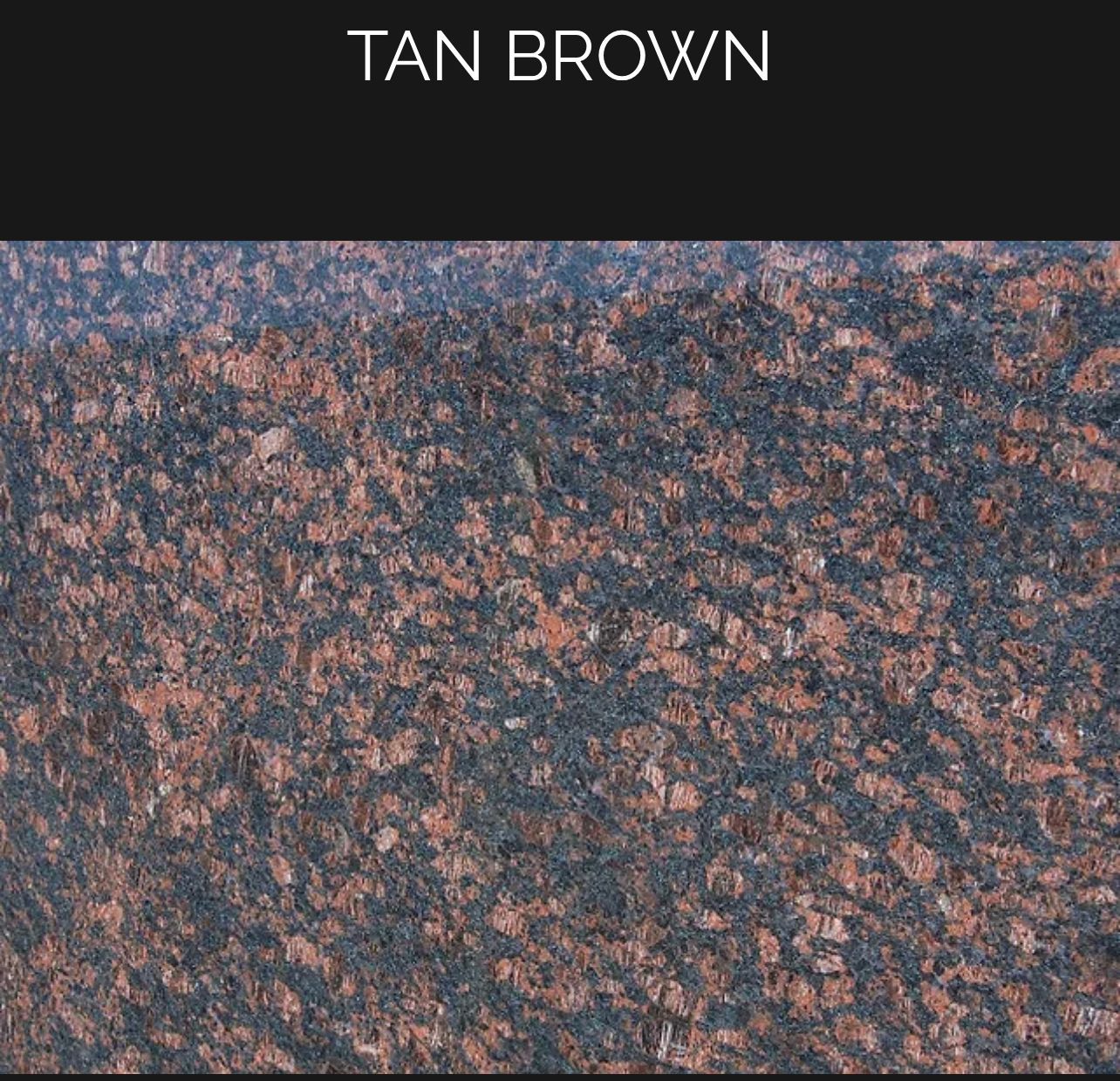 A close up of a tan brown granite slab.