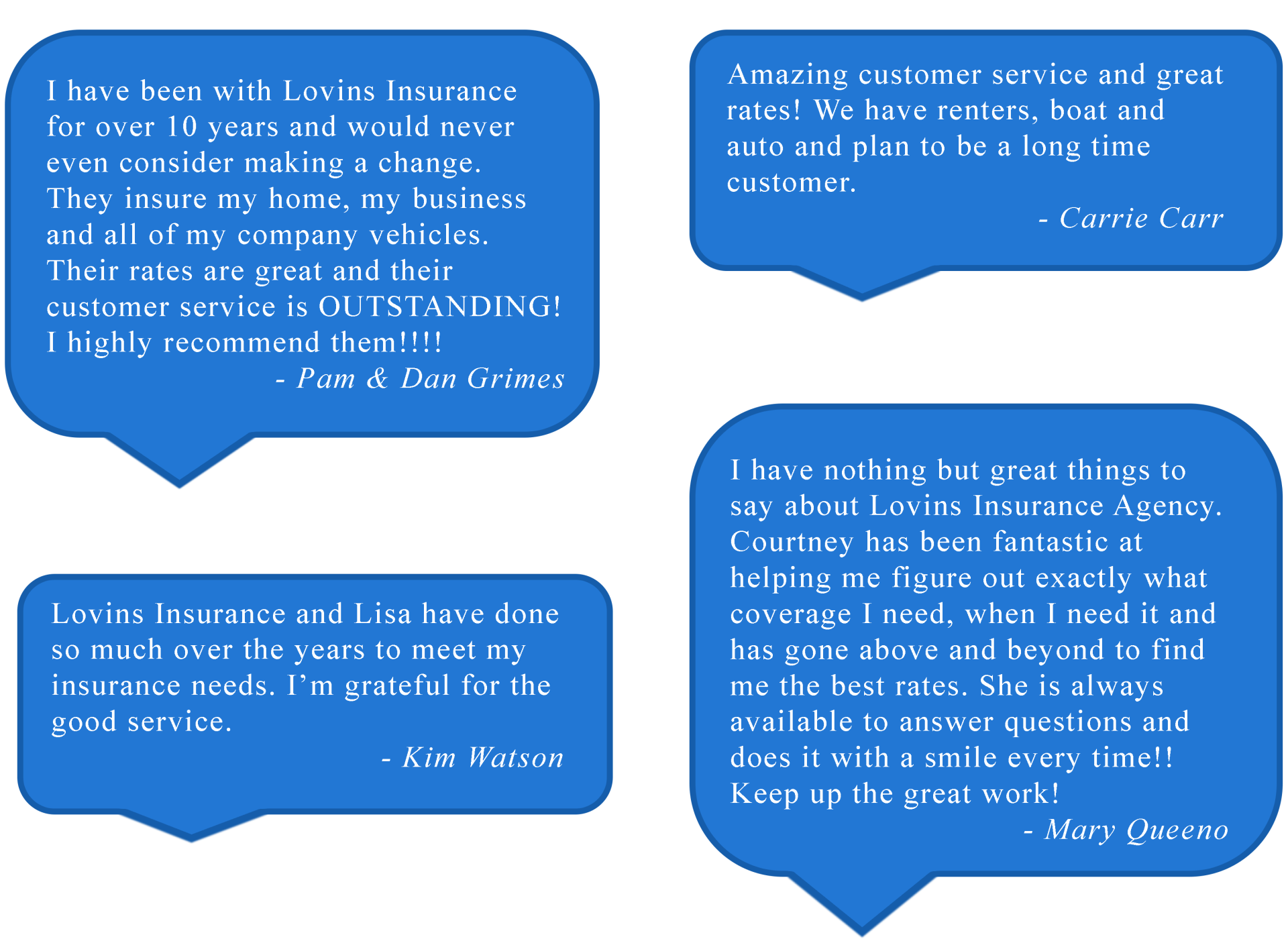 lovins testimonials