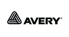 Avery logo in black on a white background