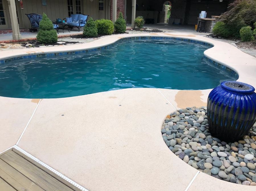 Swimming pool irregular shape