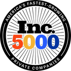 Inc. 5000 logo: Black text 