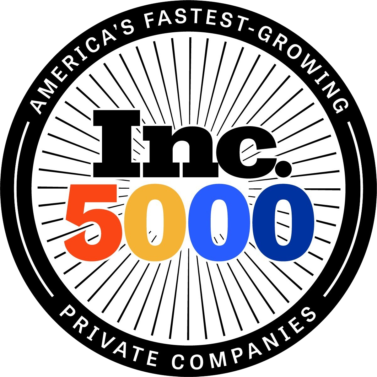 Inc. 5000 logo: Black text 