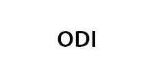 ODI in black text, centered on a white background.
