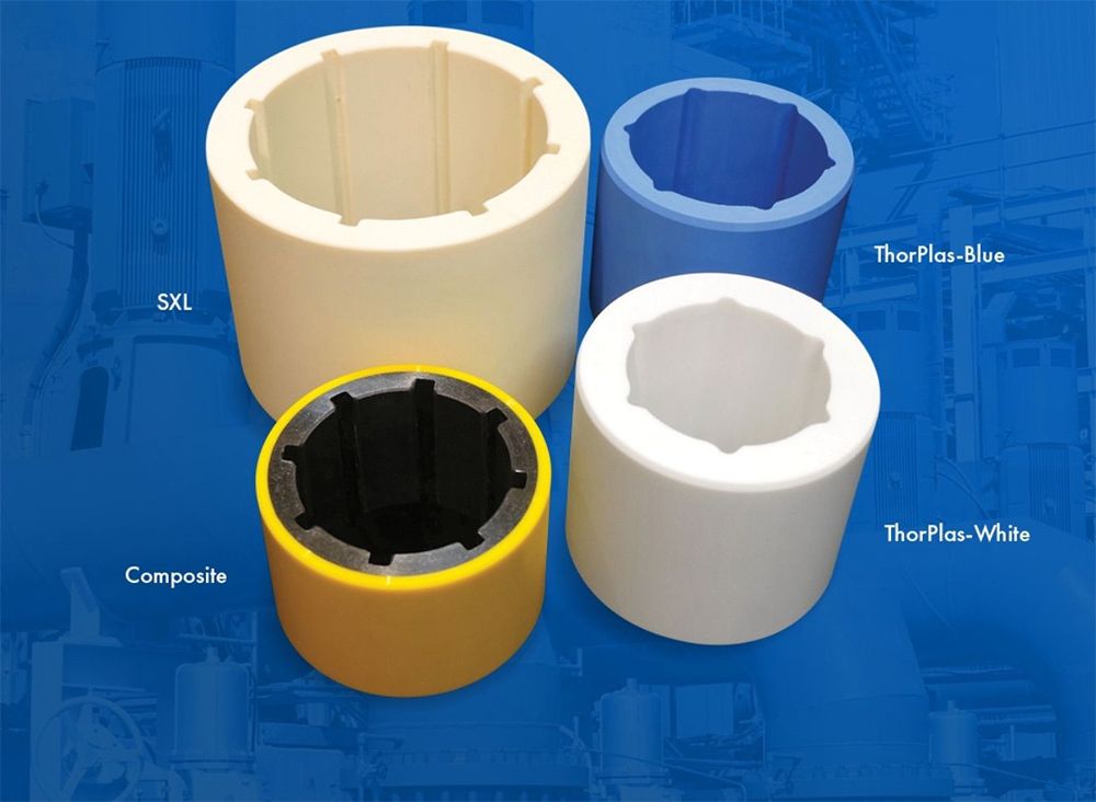 Four different types of cylinders are shown on a blue background