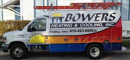 Bowers Heating & Cooling Inc truck