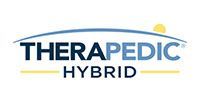 Therapedic Hybrid logo: Blue arch over 