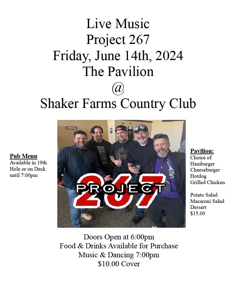 Shaker Farms Country Club Pub Music Lineup Westfield, MA