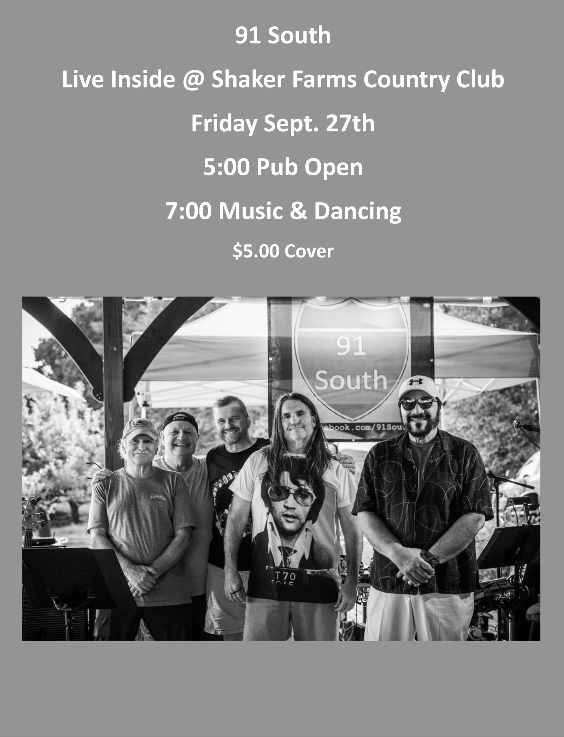 Shaker Farms Country Club - Live Music Lineup - 91 South