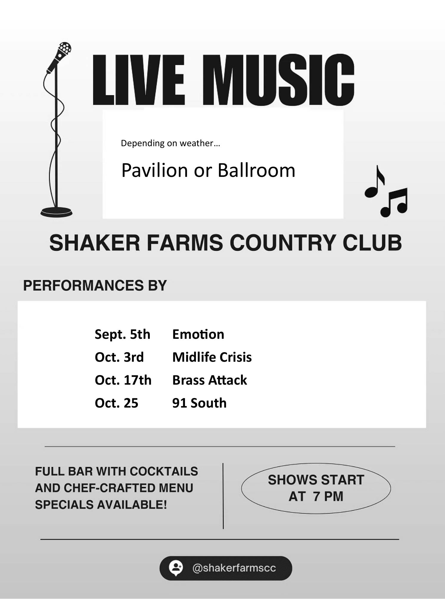 Live Music Poster