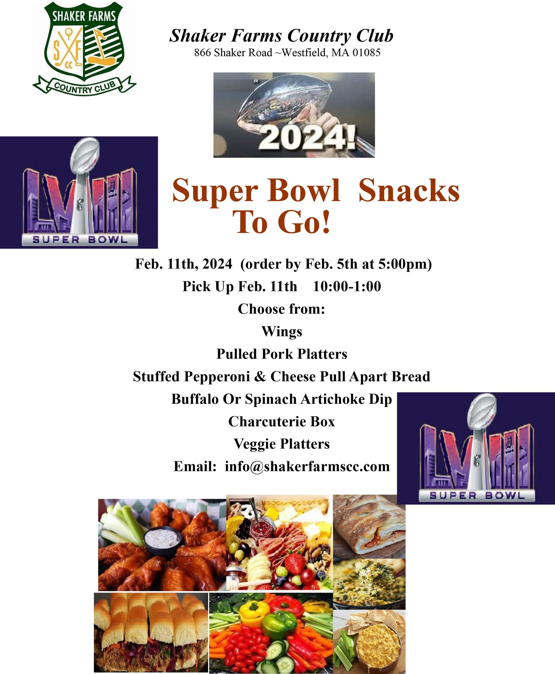 a poster for Super Bowl Snacks To Go