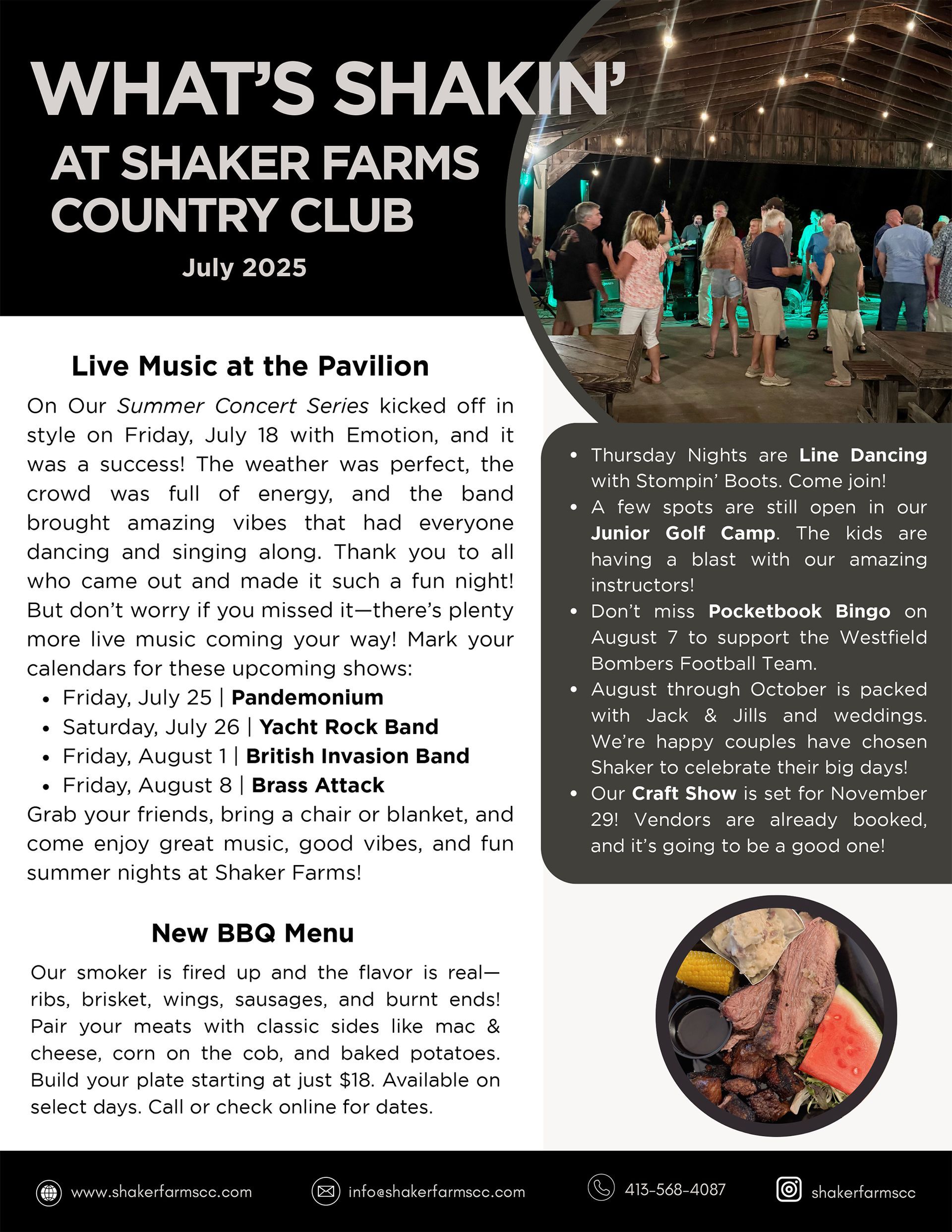 What's Shakin' at Shaker Farms Country Club July 2025