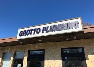 Grotto Plumbing signage