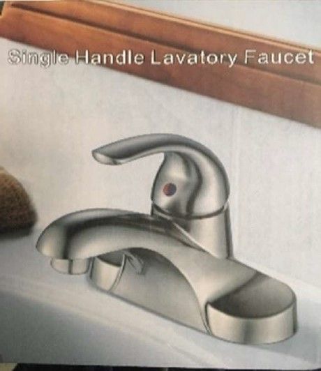 Single Handle Centerset Lavatory Faucet - BN